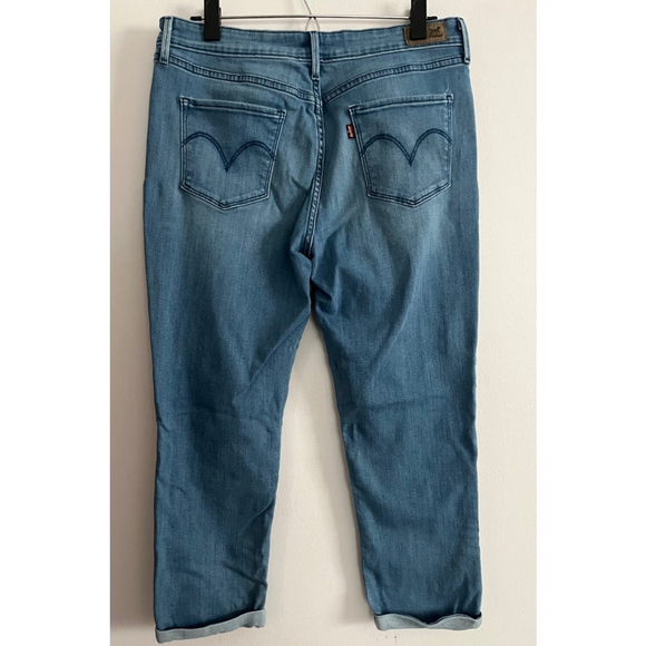 Levi’s mid rise skinny cuffed jeans size 12 - Picture 3 of 10